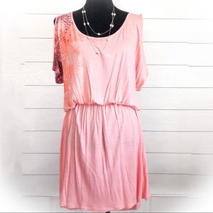 Mudd Cold Shoulder Knit Mini Dress